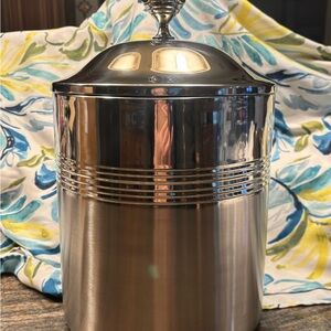 2 Elegant Silver Food Storage Canisters